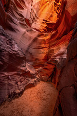 Antelope Slot Canyon PassagewayAntelope Slot Canyon Passageway shows the beautiful patterned walls...
