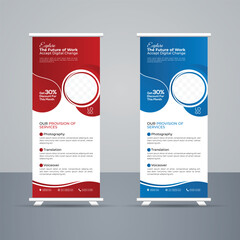 Modern roll up template for business