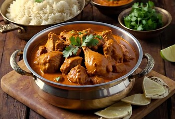 Delicious butter chicken curry, A tasty dish from Indian cuisine