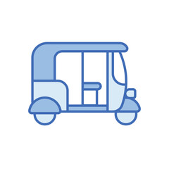 Rickshaw vector icon