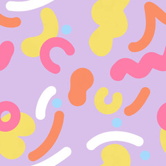 Colorful abstract seamless pattern