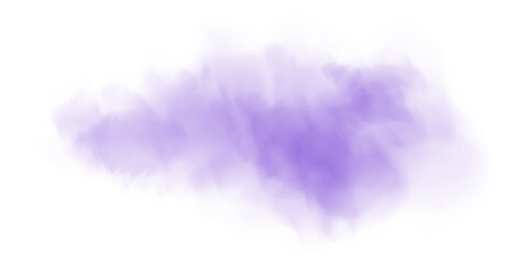 Fog or smoke. Purple smog clouds on floor, isolated transparent special effect. Morning fog over land or water surface, magic haze. PNG.
