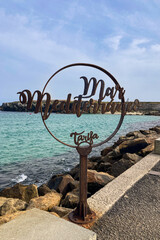 Fototapeta premium Road to Isla de Las Palomas in Tarifa, Spain