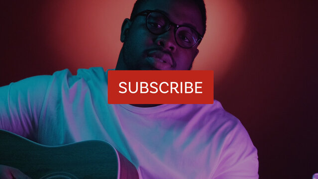 Abstract Style Animated Subscribe Button