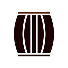 agriculture icon solid brown summer