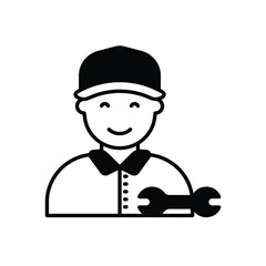 Plumber vector icon