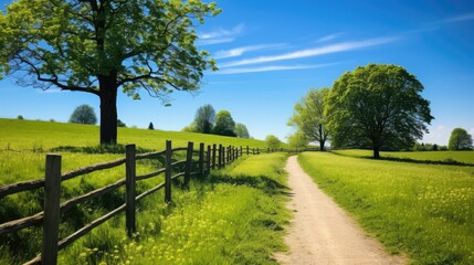 landscape with trees