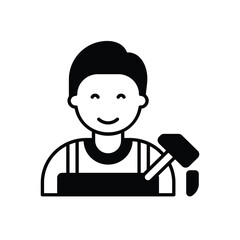 Sculptor vector icon