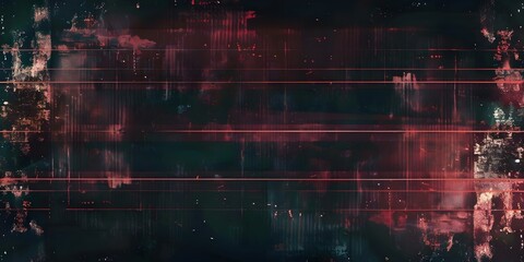 Vintage retro scanlines border overlay for dystopian horror film backdrop. Concept Vintage, Retro, Scanlines, Dystopian, Horror