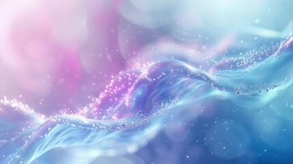 Ethereal abstract waves in soft blue and pink tones create tranquil and modern designs with a serene and graceful feel