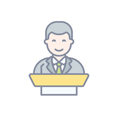 Politician vector icon