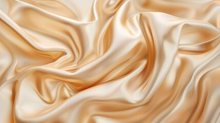 Obraz premium Abstract Background of Golden Silk Fabric