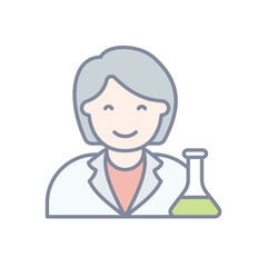 Scientist vector icon