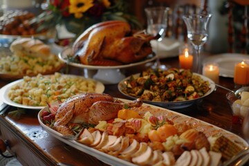 Obraz premium First-Time Host Excitement and Preparations for Hosting a Memorable Thanksgiving Dinner