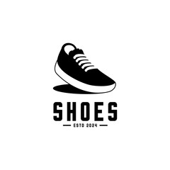 vector shoe logo on a white background