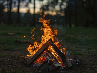 Essential bonfire safety regulations are illustrated with clear and informative visuals, guaranteeing a secure and pleasant outdoor environment.