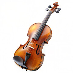 Fototapeta premium Violin on a white background.