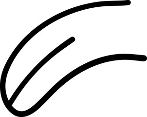 Tongue line art vector silhoeutte