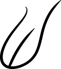 Tongue line art vector silhoeutte