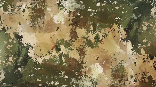 Camouflage military pattern, abstract brown and green texture. Tactical concept.