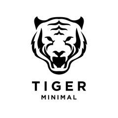 Tiger Black logo icon design illustration