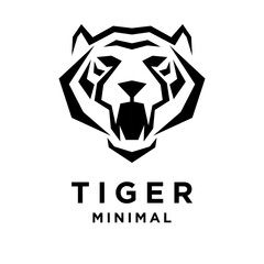 Tiger Black logo icon design illustration