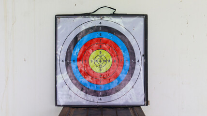 Archery Target with Multiple Hits