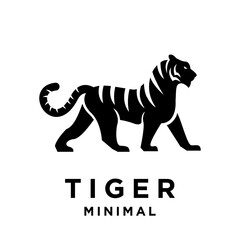 Tiger Black logo icon design illustration