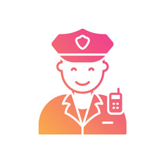 Police Men vector icon