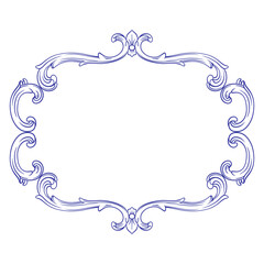 Vintage Ornament. Border ornament. Suitable for wedding invitation cards