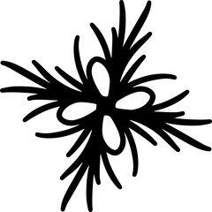 Fototapeta premium Floral Decoation. Mandala. Chakra. Design.