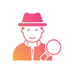 Detective vector icon