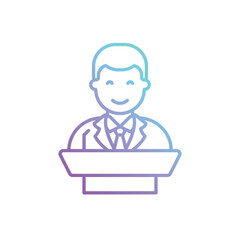 Politician vector icon