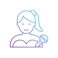 Singer vector icon