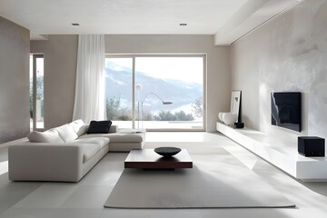 Minimalist Interior Design for a Modern Living Room