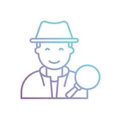 Detective vector icon