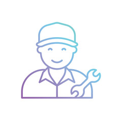 Mechanic vector icon