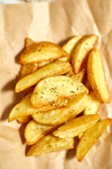 Fried Potato wedges