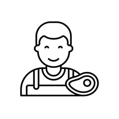 Butcher vector icon