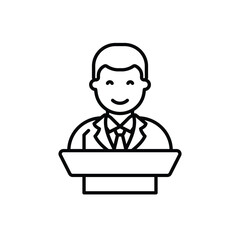 Politician vector icon