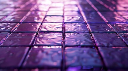 Purple Shiny Tiles Abstract Background