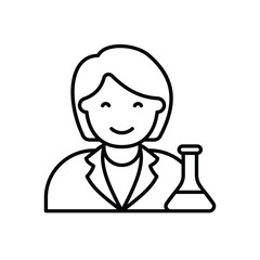 Scientist vector icon