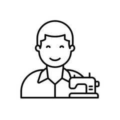 Tailor vector icon