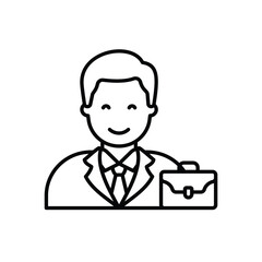 Businessman vector icon