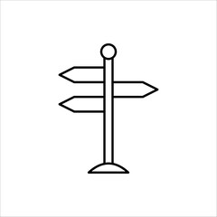 direction sign icon. For graphic and web design collection logo vector illustration. Isolated on white background.
