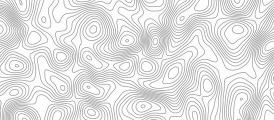 Obraz premium Abstract Topographic map background with wave line. Panorama view gradient multicolor wave curve lines banner background design. Vector illustration. wave Line topography map contour background.