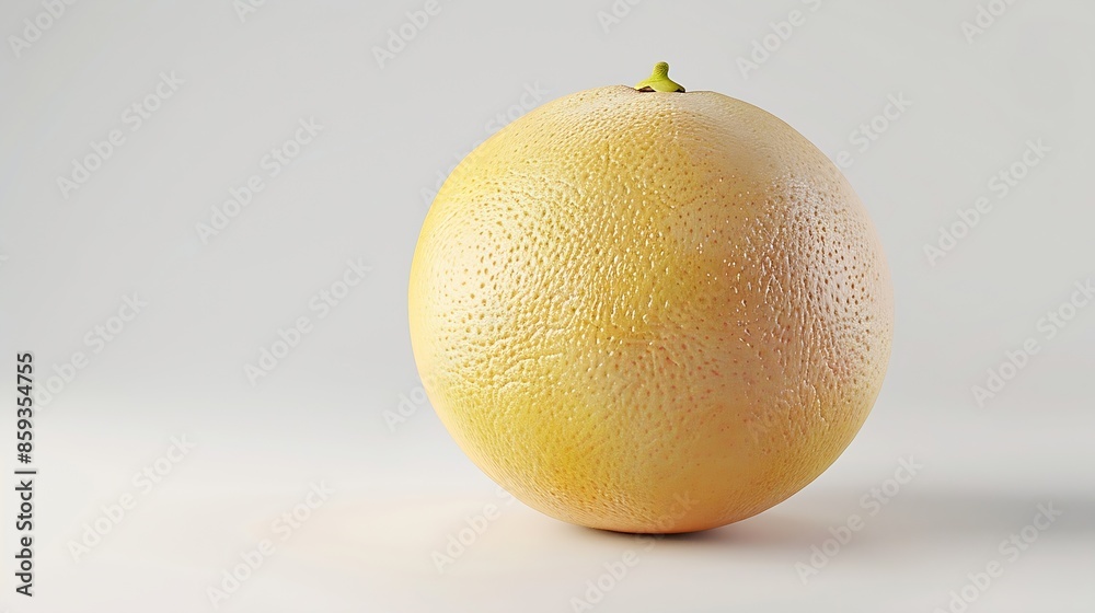 Aufkleber Fresh grapefruit fruit Grapefruit isolated on white background Collection grapefruit with clipping path : Generative AI