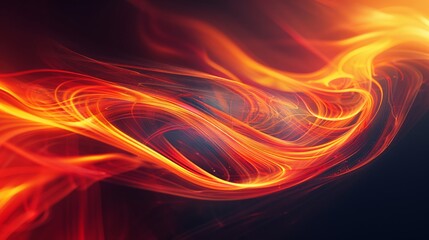 Abstract Fire and Light Swirls