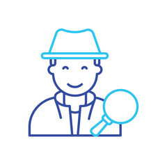 Detective vector icon