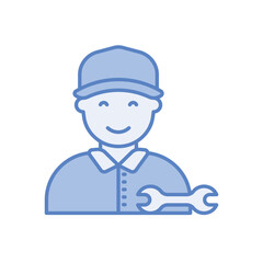 Plumber vector icon